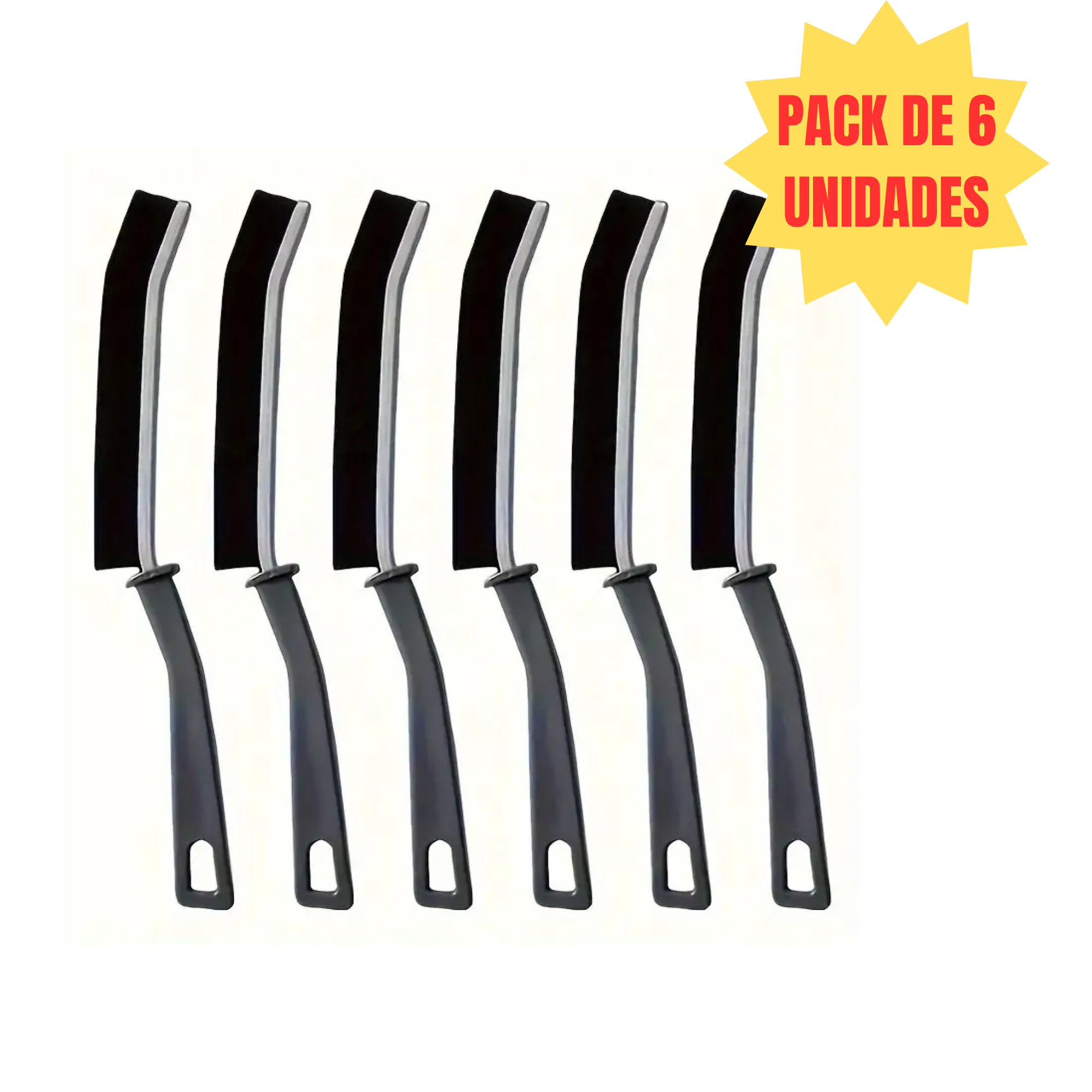 Pack de 6pcs de Cepillo Todo en Uno: Limpieza Fácil y Completa