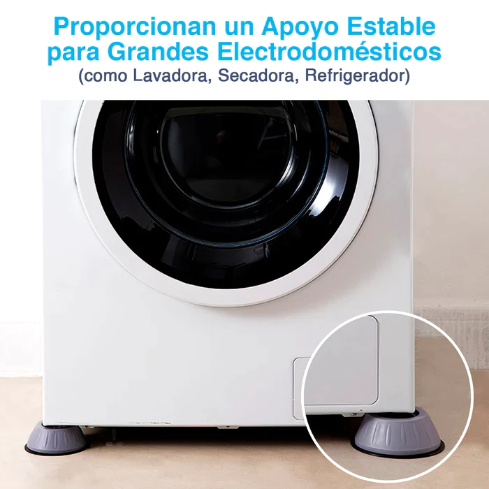 SOPORTE ANTI-VIBRACIÓN PARA LAVADORAS Y SECADORA (4piezas)